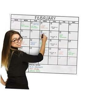 Jumbo Dry Erase Laminated Wall Calendar, Huge 36 Inch by 48 Inch Size, 36&#034;x48&#034;