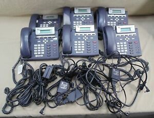 LOT OF 6 ALTIGEN IP705 IP BUSINESS PHONE CHARCOAL GRAY VOIP W/POWER ADAPTER