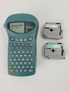 Brother P-Touch PT-85 Home &amp;Hobby III Label Maker Pink Silver Green Tape