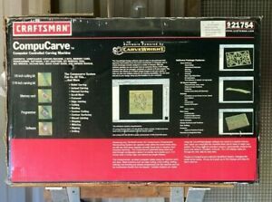 Craftsman CompuCarve WOOD &amp; PLASTIC CARVING CNC MACHINE FREE SHIPPING
