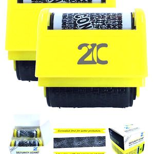 21C Identity Theft Protection Roller Stamp (2 Pack) ID Security Stamp 1.5 Inc...