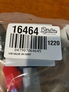 Ritchie 16464 cattle waterer Watermaster 3/4 Valve Assembly part - New 