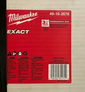 Milwaukee 49-16-2676 3-1/2 in. Knockout Die