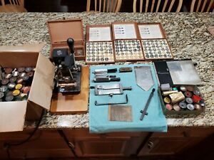 Kingsley Hot Foil Stamping Machine(M-60) with Foil, Type Boxes **HUGE LOT