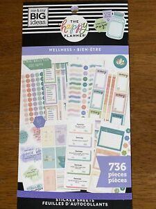 the happy planner sticker book , Wellness