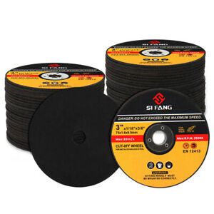 10 Pack 3&#034; Cut Off Wheels Metal &amp; Stainless Steel Angle Grinder Cutting Disc