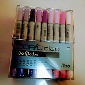 Copic Ciao 36 Colors Set Drawing Bonus Secondhand