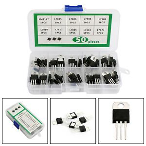 L78 Set/LM317T Transistor Assortment Kit 10value 50PCS Voltage Regulator Box USA