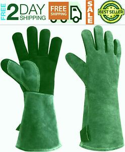 Guantes de soldar, Manga larga, ms suave y resistente, forro de equipado, Gris