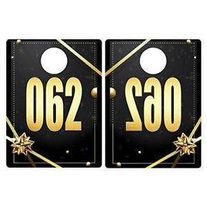 2.3“ x 3.1” 100 Consecutive Number Cards Plastic Number Tags, Clothing Color-1