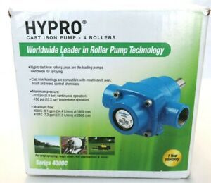 HYPRO Cast Iron 4-Roller Pump #4101C with 5/8&#034; Solid Shaft (7.2 GPM - 150 PSI)