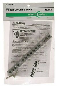 Siemens ECGB14 14-4 AWG Aluminum/Copper Ground Bar Kit 14.9 in. with Load Center