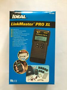 Ideal 33-880 LinkMaster PRO XL - Cable Tester - TP and Coax - *NEW IN BOX*