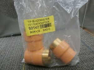 3 Pack TFP BlazeMaster 80147 1-1/2 x 1-1/2 in. CPVC Female Adapter Slip x FIPT