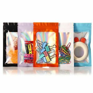 100Pcs/Set Resealable Bags Safe to Use Multi-purpose Plastic Useful for Outdoor