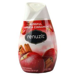 12 x RENUZIT GEL AIR FRESHENER APPLE &amp; CINNAMON FRAGRANCE REMOVES BAD ODOUR 198g