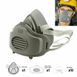 3200 Half Face Gas Mask Painting Spraying Working Protect Facepiece RespiratorUS