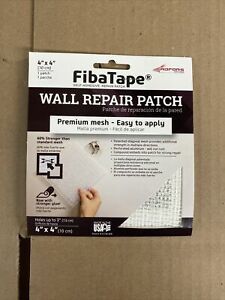 (24 Pack) FibaTape 4”x4” Wall Repair Patch Premium Mesh White