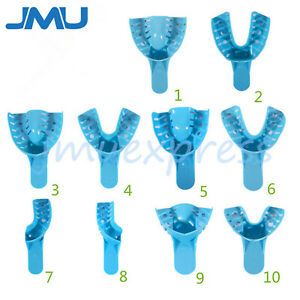JMU Dental Disposable Perforated Plastic Impression Trays Orthodontic 12PCS/Bag