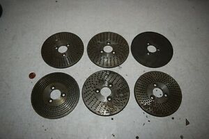 Dividing Indexing Head Plates Lot of 6