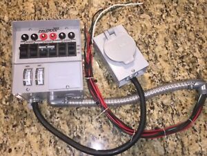 Reliance Pro Tran 31406C 30 Amp 6-circuit Generator Transfer Switch Panel