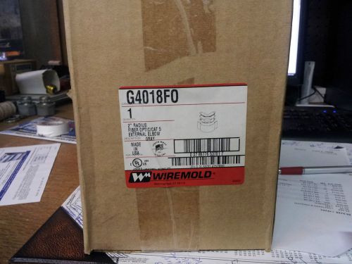 Wiremold g4018fo new in box 2&#034; radius external elbow grey #16 for sale