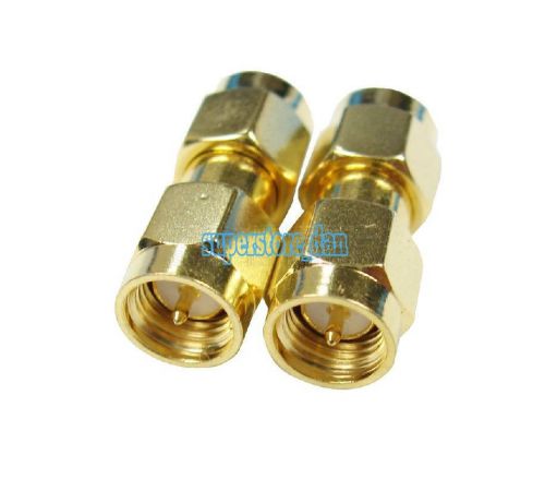 SMA male to SMA male plug in series RF coaxial adapter connector
