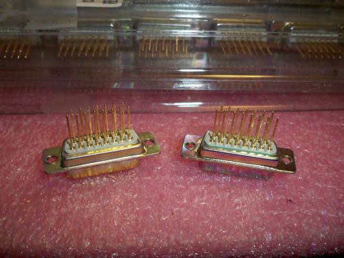 Gold pin connectors, norcomp 172-015-141-001, 77pcs. for sale