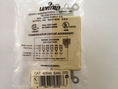 (Qty 23) Leviton Phone Jacks IVORY 16 Decora (40649-I) &amp; 7 Wall phone (40214-I)