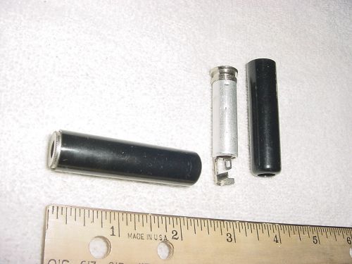 1/4&#034; phone audio or microphone jack shielded plastic for sale