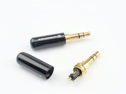 3.5mm 3 Pole Male Repair Earphones Jack Plug Connector Audio Soldering Black