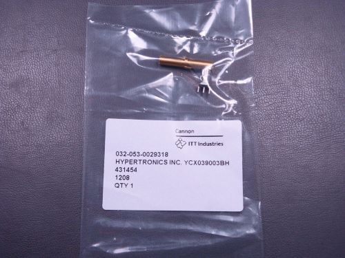 032-053-0029-318 itt cannon coaxial connector ycx039-003bh th pcb r/a nos for sale