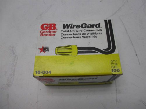 Lot 100 new gardner bender #10-004 wire gard yellow wire connectors for sale