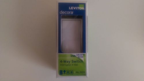 *brand new* three (3) leviton decora 15 amp 4-way switch for sale