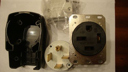 hubble 50 amp 3 phase plug matching receptacle
