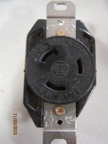 Used bryant  20 amp 125v twist-lock receptacle nema l5-20r for sale