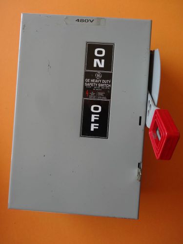 Ge safety switch fused 30a 600 vac th3361 for sale