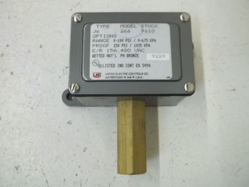 United electric controls co. j6-266 pressure switch *used* for sale