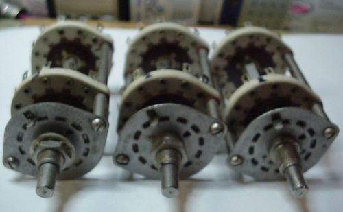 Rotary Switches GIB 45070 Lot of 3 NOS 4P5T 2 Ceramic Wafers #2
