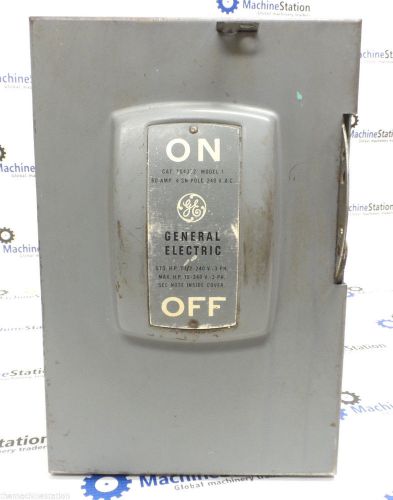 Ge general electric general duty switch - 240vac 3-phase 30 amp max. hp-7.5 for sale