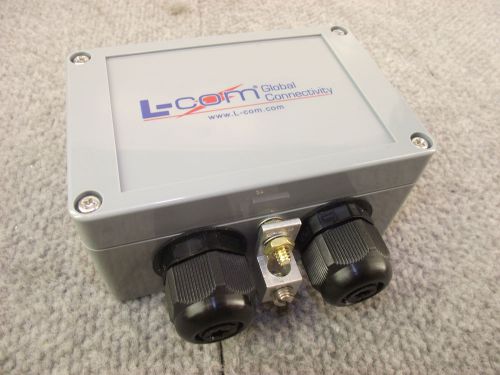 L-com Cat 5E 6 Compact Weatherproof 10/100/1000 Base-T Surge Lightning Protecter