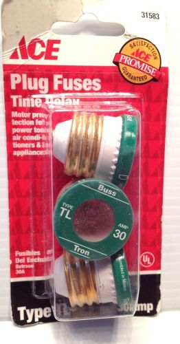 PLUG FUSES TIME DELAY. TYPE TL 30 Amp