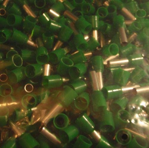 500pc wire cord  end ferrule crimp green 14 awg for sale