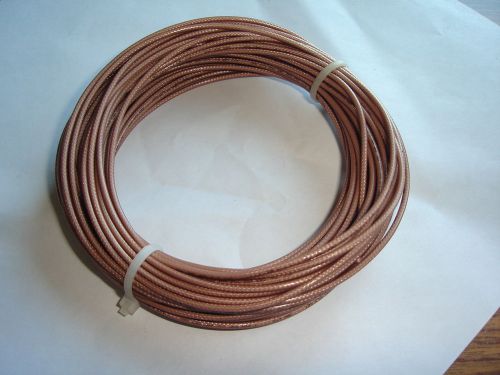 10 feet of rg178b/u silver teflon coax shielded cable wire awg 30 communications for sale