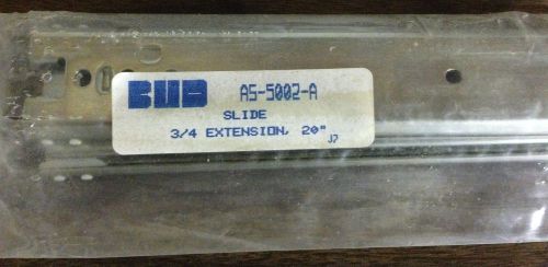 Bud Industries AS-5002-A Cabinet Slide 3/4 Extension Sliding Mechanism 20&#034; New