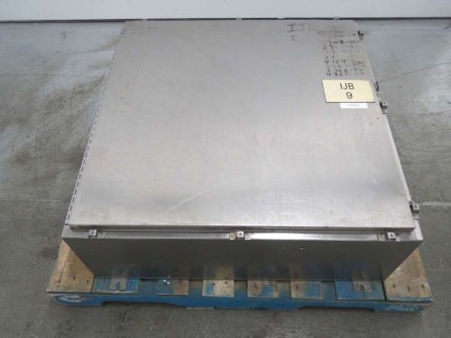 HOFFMAN STAINLESS 36X36X12 IN WALL-MOUNT ELECTRICAL ENCLOSURE B381166