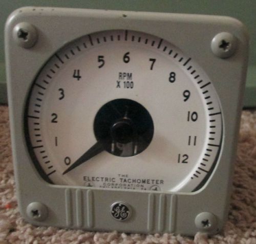 GE General Electric Tachometer Indicator Type DB14-F 0-1200 RPM
