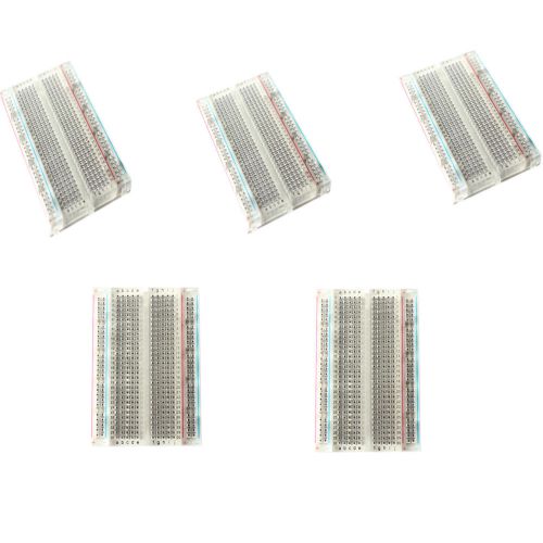 5x Transparent  Nice new Bread Plate 400 Points Transparent Bread Board 83x55mm