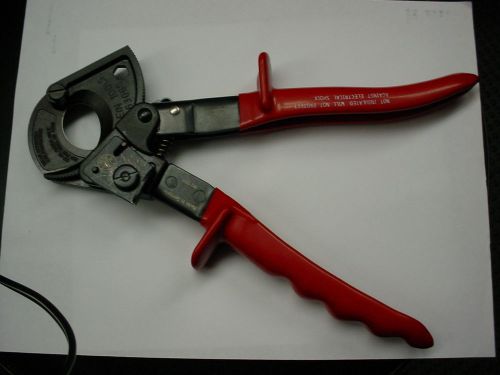 NEW KLEIN TOOLS 63060 RACHETING CABLE CUTTER • 400 MCM COPPER • 600 MCM ALUMINUM