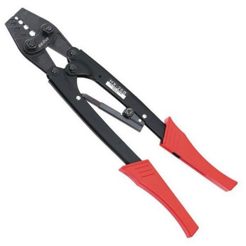 RATCHET CRIMPING PLIER  for non-insulated cable links (hexagonal type) AWG10-4